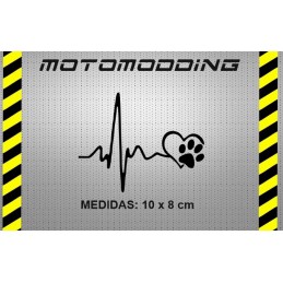 Pegatina de vinilo amor perruno