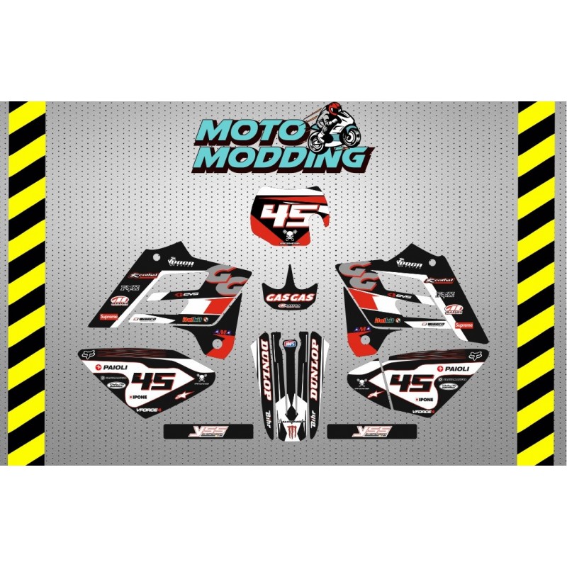 Kit de vinilos para Gas gas EXC 250 2002 - 2006 enduro