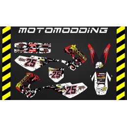 Pegatinas Derbi senda R 2000 diseño rockstar