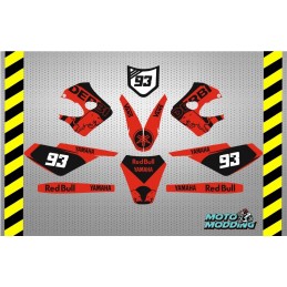 Pegatinas Derbi senda R 2000 red bull rojo