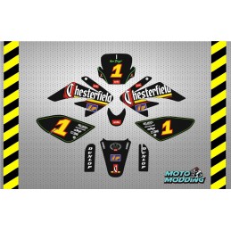 Kit pegatinas malcor racer crf 70 diseño Chesterfield