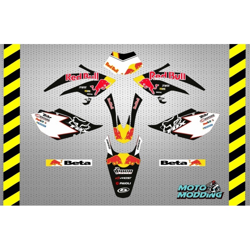 Kit de vinilos para Beta 50RR diseño Red bull