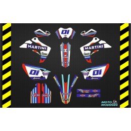 Kit pegatinas Rieju MRT 50 diseño Martini