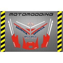 Adhesivos Honda NSR 250R mc18 diseño rojo