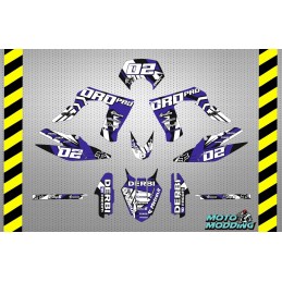 Kit adhesivos derbi drd pro diseño azul y blanco