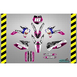 Kit de vinilos para ktm sx85 diseño payaso