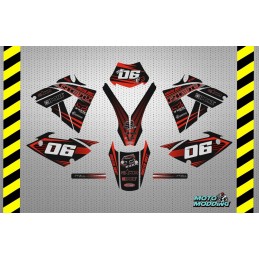 Kit de vinilos para Rieju Mrx Pro 50 enduro rojo