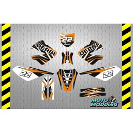 Kit adhesivos Derbi Senda Xtreme 2006 enduro naranja