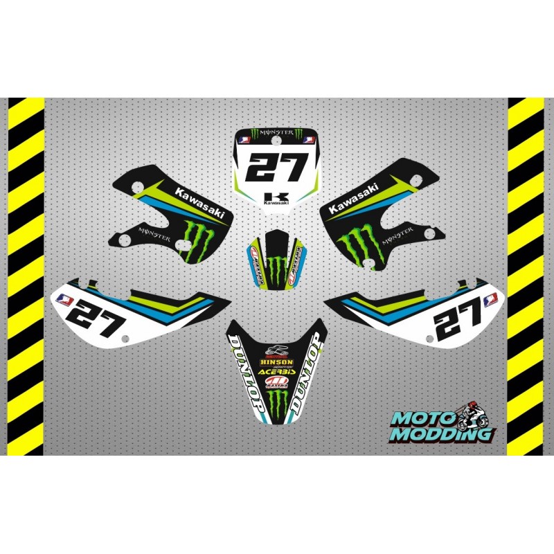 Kit de vinilos para Kawasaki Kx65