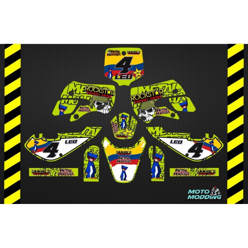 Kit de vinilos para Kawasaki Kx65