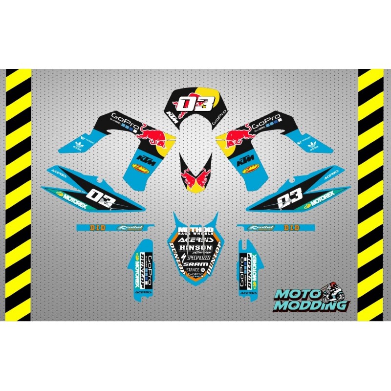 Kit adhesivos derbi drd pro diseño Go pro