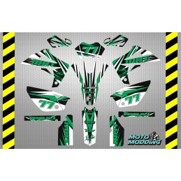 Kit pegatinas Rieju MRT 50 diseño verde y negro