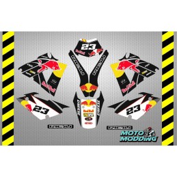 Kit de vinilos para Rieju Mrx Pro 50 enduro diseño red bull
