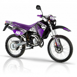 Kit de pegatinas Rieju RR diseño morado y negro