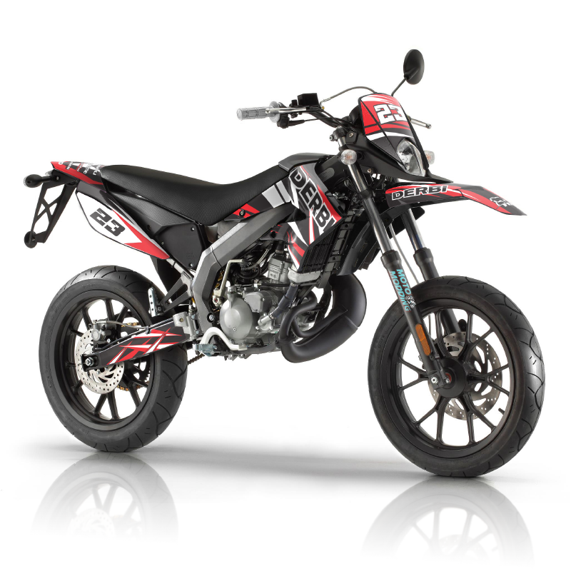 Kit adhesivos derbi senda xtreme rojo y negro