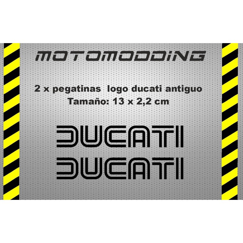 Pegatinas logotipo antiguo ducati