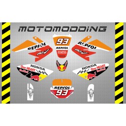 Kit pegatinas malcor racer repsol Marc Marquez
