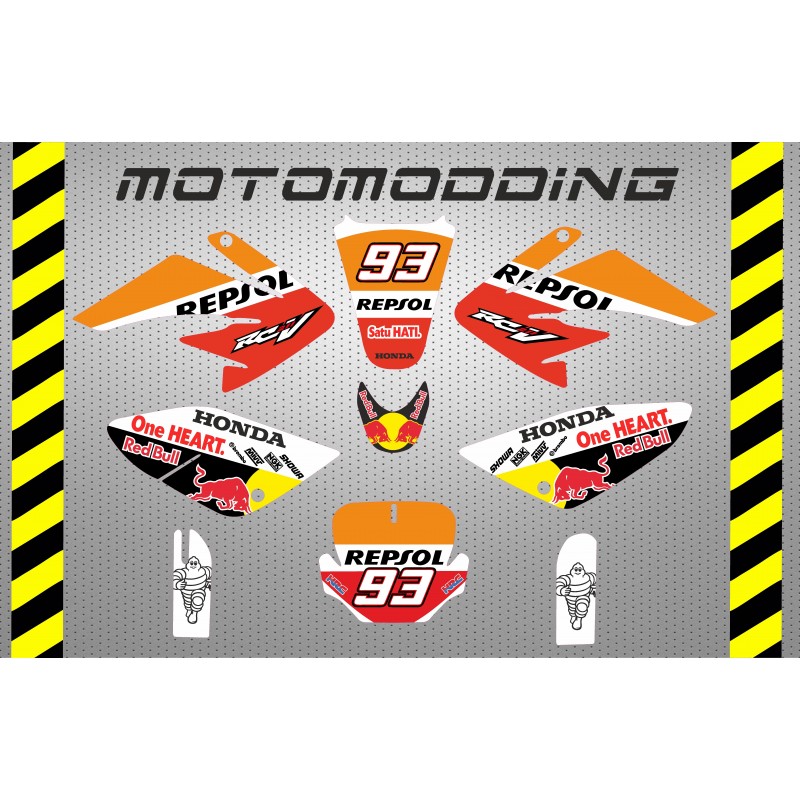 Kit pegatinas malcor racer repsol Marc Marquez