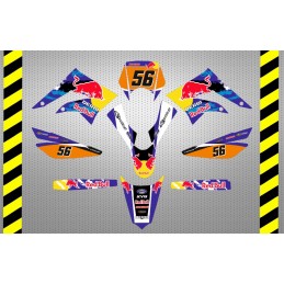 Kit adhesivos derbi senda xtreme diseño red bull