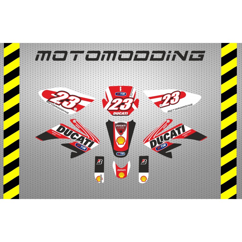 Kit pegatinas malcor racer ducati corse