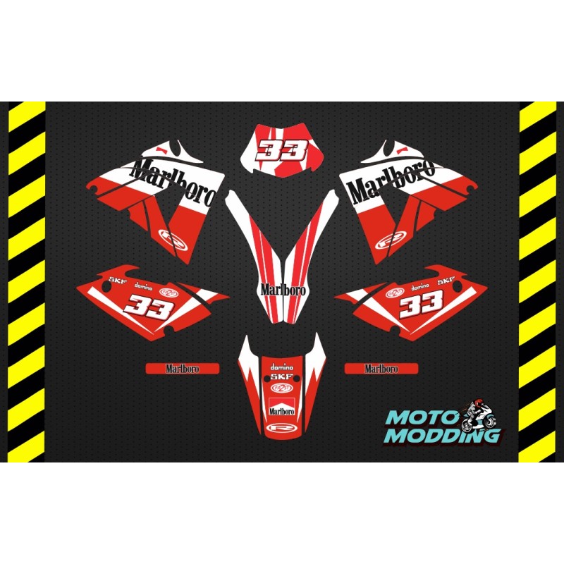 Kit de adhesivos para Rieju Mrx Pro 50  diseño Marlboro