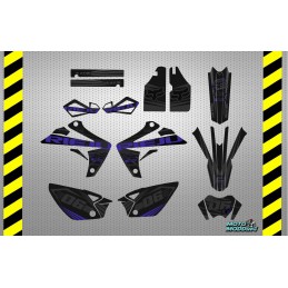 Kit pegatinas Rieju MRT 50 diseño gris y azul