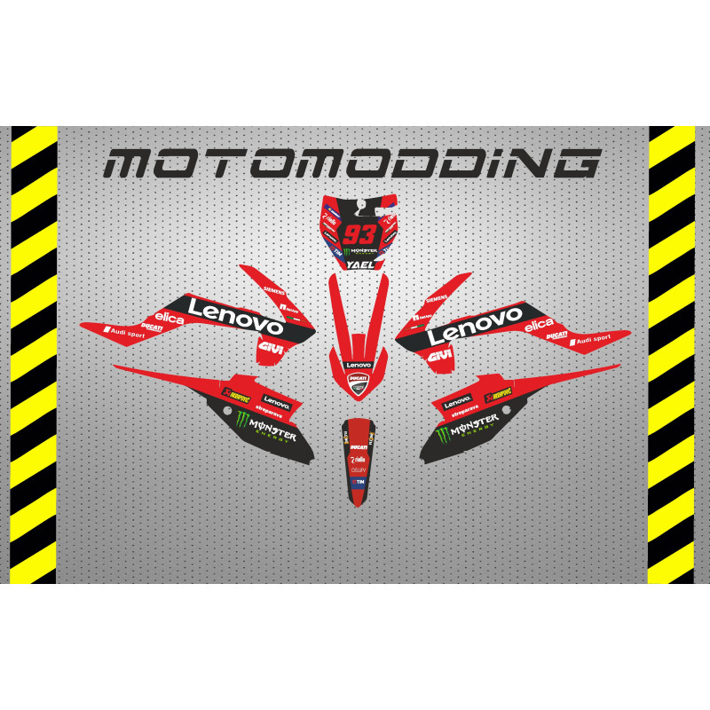 Pegatinas IMR mx 155 modelo DUCATI LENOVO 2025