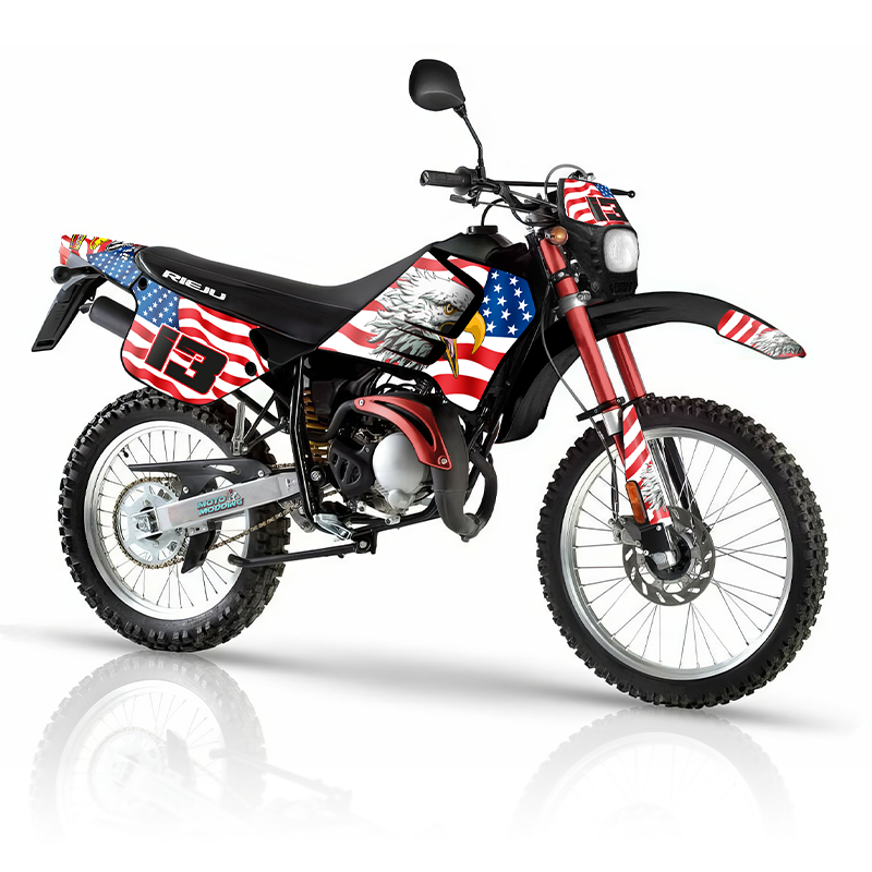 Kit pegatinas Rieju RR modelo 2000 bandera americana