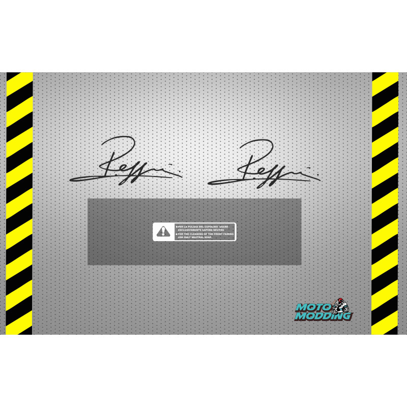 Adhesivos  cúpula Aprilia RS250 Reggiani