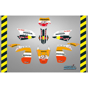 Kit de pegatinas Rieju MRX / SMX 2001-2004 diseño repsol