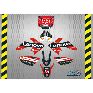 Kit Pegatinas crf50 réplica ducati 2026 Marc Márquez