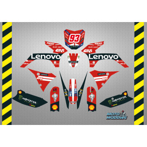 Kit pegatinas  Malcor super racer Ducati 2026 Marc Márquez