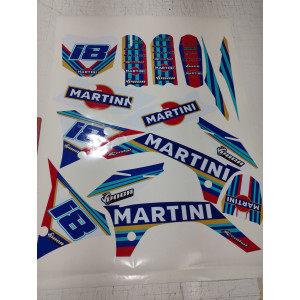 Kit pegatinas Malcor super racer diseño Martini