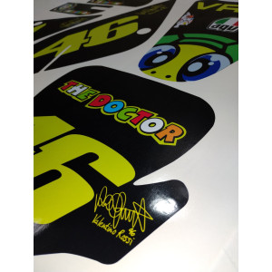 Kit pegatinas malcor racer Valentino Rossi réplica CRF70