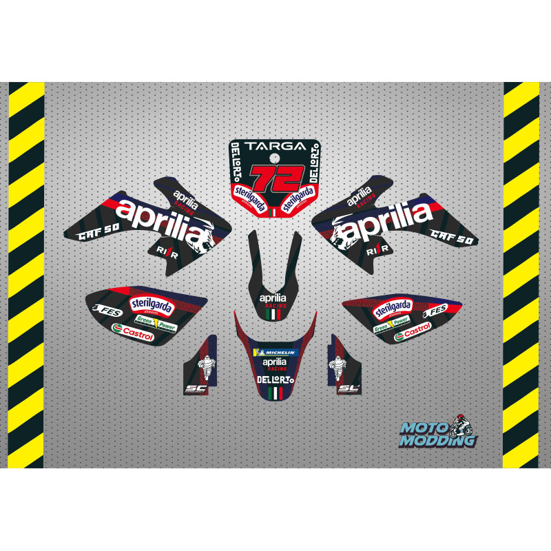 Kit Pegatinas crf50 réplica aprilia 2026 motogp