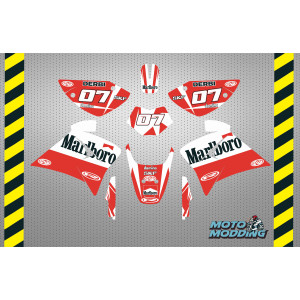 Kit pegatinas Rieju RR modelo 2000-2008 diseño Marlboro
