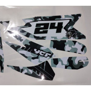 Kit pegatinas pitbike ycf bigy 150  2022-2025 camuflaje militar