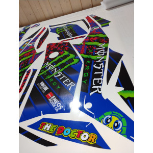 Kit pegatinas Yamaha XMAX 125/300 2023-2025 diseño monster VR46