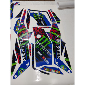 Kit pegatinas Yamaha XMAX 125/300 2023-2025 diseño monster VR46