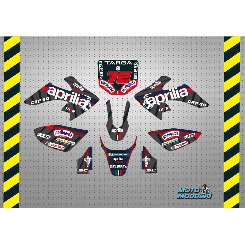 Kit Pegatinas crf50 réplica aprilia 2026 motogp