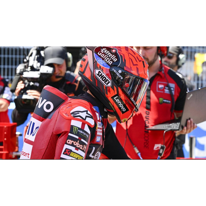 Pegatinas casco Marc Márquez visera shoei