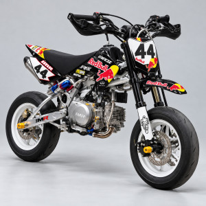 Kit pegatinas crf50 red bull réplica.