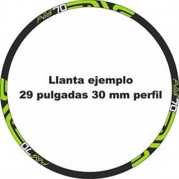 Pegatinas ENVE AM70 llantas bicicleta MTB