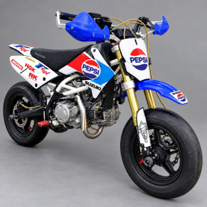 Kit pegatinas Malcor Racer CRF70 Suzuki Pepsi