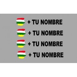 Bandera La Rioja más tu nombre