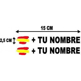 Bandera España más tu nombre