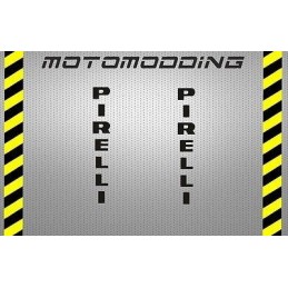 Pegatinas pirelli para guardabarros moto