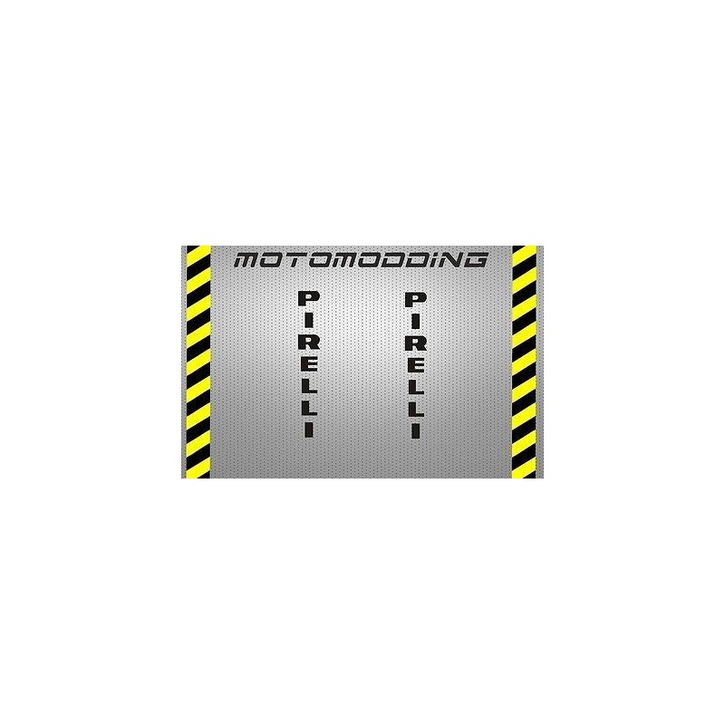 Pegatinas pirelli para guardabarros moto