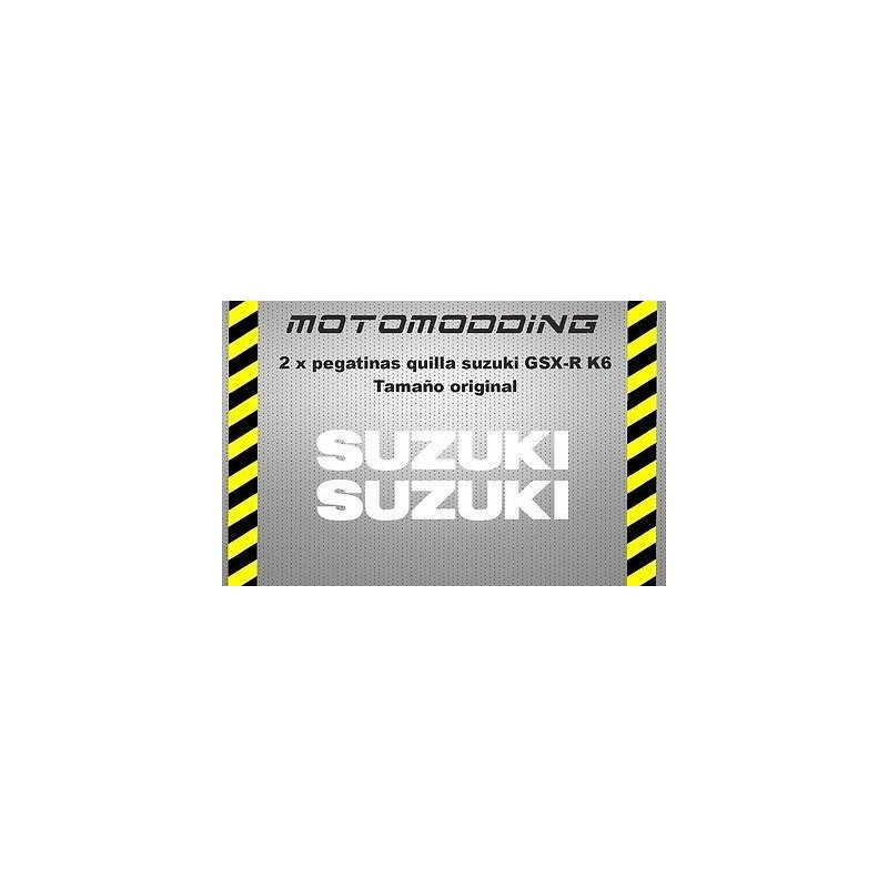 Pegatinas quilla Suzuki  gsxr 600 K6