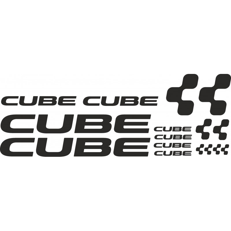 Pegatinas para bicis cube, kit con varios tamaños.